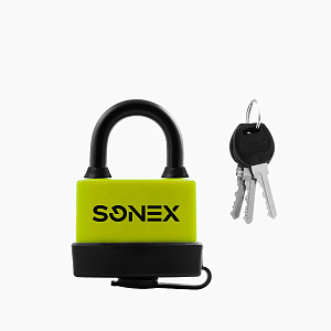 SONEX  Замок навесной всепогодный ЗНВ-7-72 (72мм) (3 ключа)