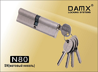 DAMX Цилиндр прос. ключ-ключ N 80 mm SN