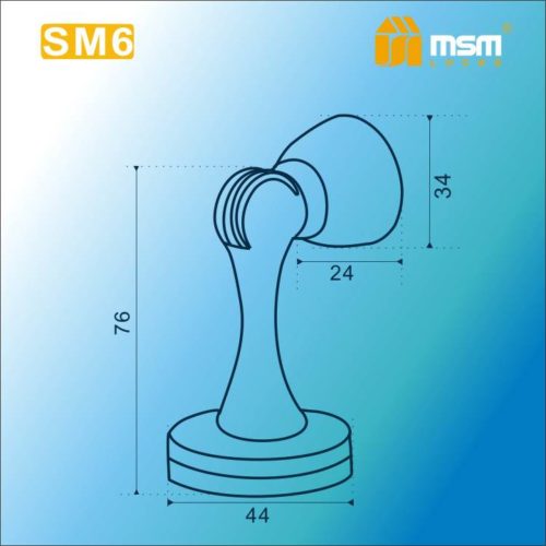 Упор дверной магнитный МСМ SM5 PB