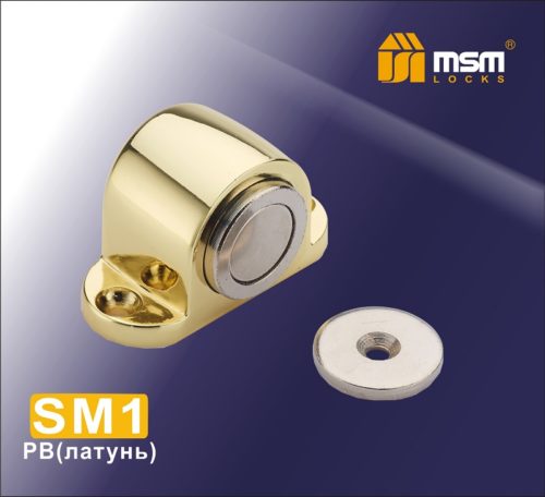 Упор дверной магнитный напольный МСМ SM1 PB