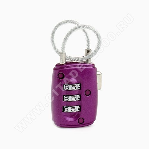 Н-М  Замок навесной кодовый 506 (фиолетовый)