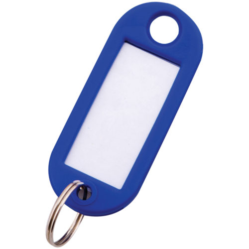 Бирка для ключей пластиковая (синий)