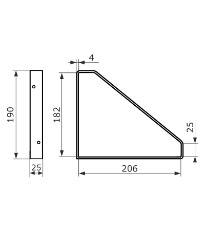 Кронштейн LOFT 200 мод.6 (черный)