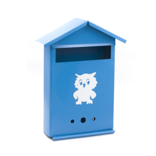 Ящик почтовый  Домик  с замком К (синий)