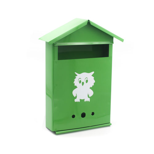 Ящик почтовый  Домик  с замком К (зелёный)