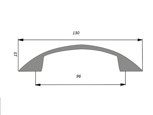 Ручка мебельная, дуга 5032-02 96 мм (сатин) - 181068