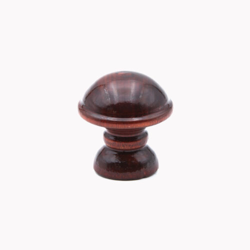 Ручка-кнопка мебельная гриб тёмная (дерево)
