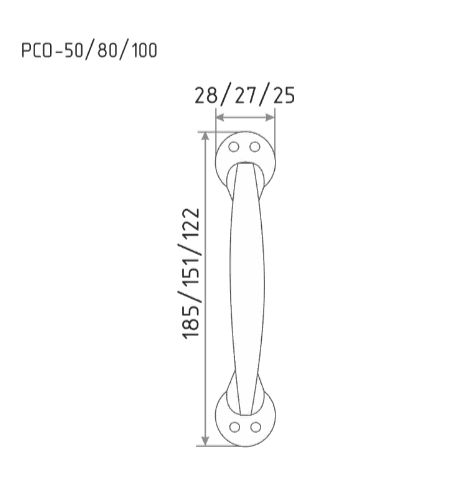 Н-М  РСО-50 овальная (старая медь)