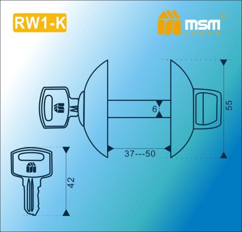 MSM Накладка фиксатор-ключ RW1-K AB (бронза)