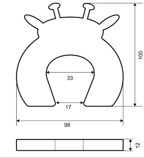 Фиксатор для дверей PALLADIUM BS 46.38