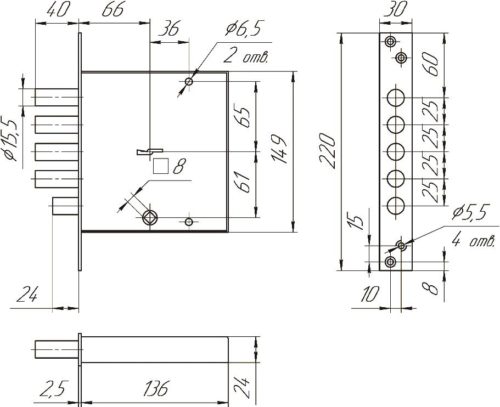 Замок врезной ЗВ8 142.0.0 (ЗВСП-06 Д)  Меттэм
