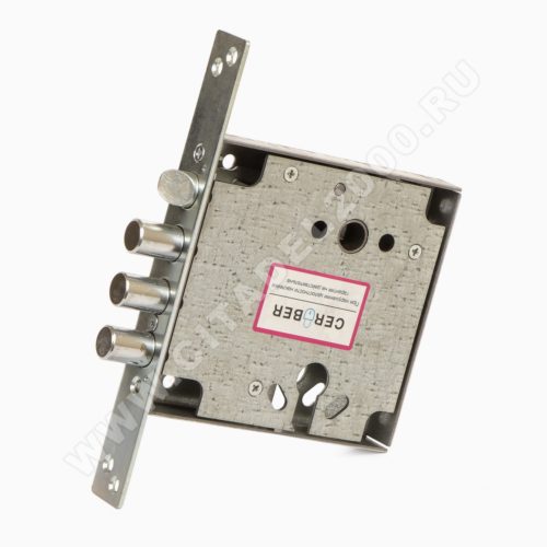 CERBER Замок врезной C6-F О (3 ригеля, защелка, без цилиндра, без ответной планки)