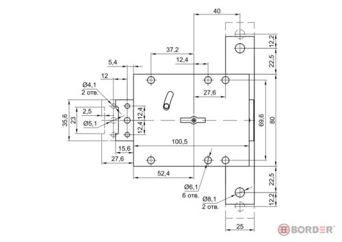 Замок сейфовый BORDER 73143 С-8Т г.Рязань