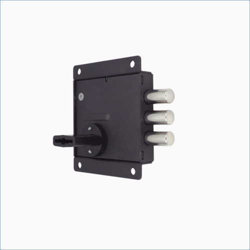 Замок накладной ЗН4 800.0.0 Л-Н (3 ключа)  Меттэм  - левый