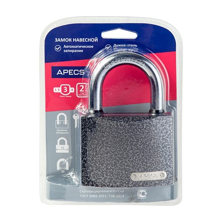 Замок навесной PD-01-75-Blister  Апекс