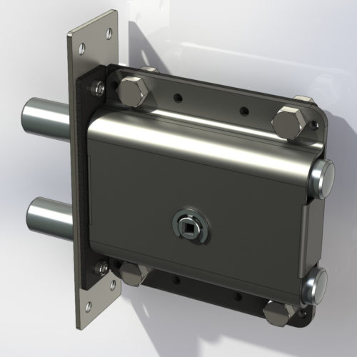 Замок  Барьер-Каре -М, врезной (хром)