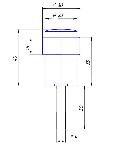 Упор дверной DS-0014-CR  Апекс