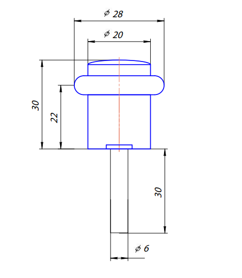 Упор дверной DS-0013-NIS  Апекс