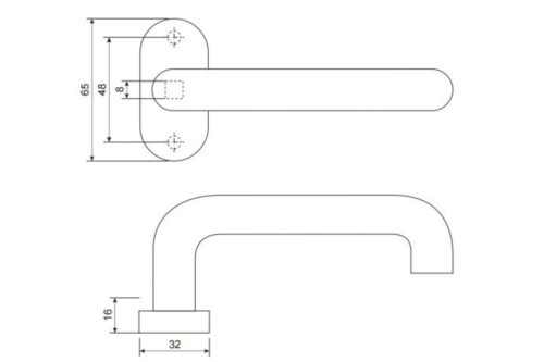 Ручка H-0903-INOX  Апекс