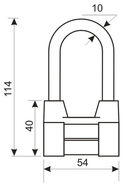 Аллюр  Замок навесной ВС2-4-01С (AL-660 L)