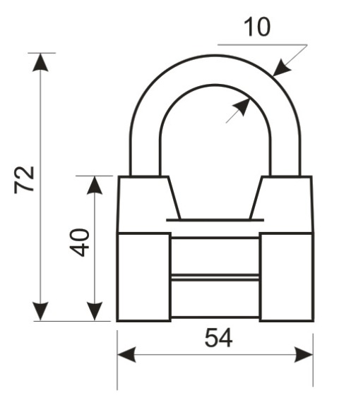 Аллюр  Замок навесной ВС2-4С (AL-660)