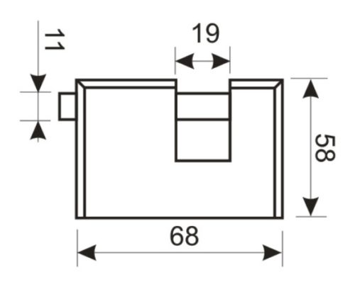 Аллюр  Замок навесной ВС2-3-02С (НВХ-970)
