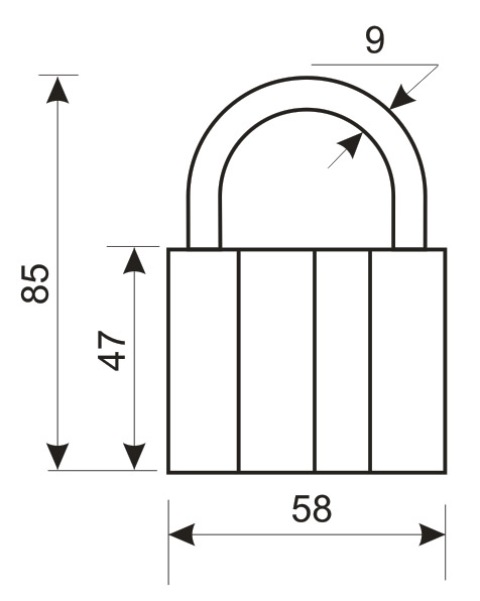 Аллюр  Замок навесной HZ-460 (ВС1Ч-460)