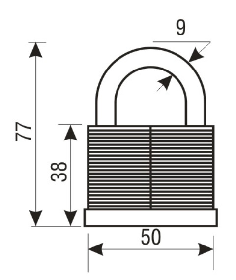 Аллюр  Замок навесной SL-1050 (ВС1С-1050)