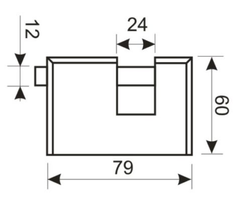Аллюр  Замок навесной ВС2-3-01С (НВХ-980)