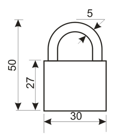 Аллюр  Замок навесной HG-4503 (ВС1Ч-4503)