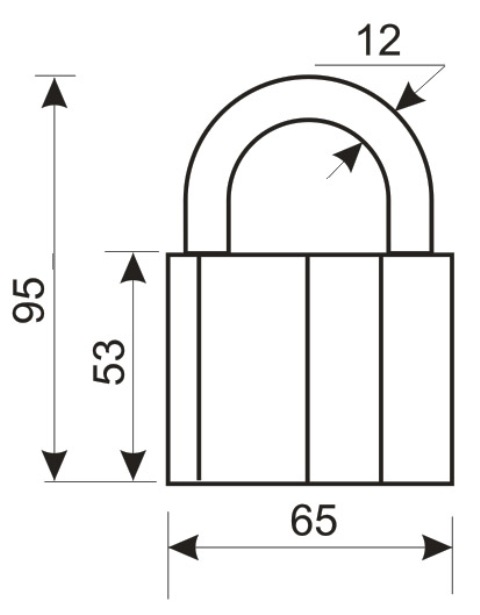 Аллюр  Замок навесной ВС2-1С (AL-770)
