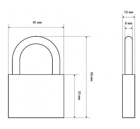 Стандарт  Замок навесной HG-350