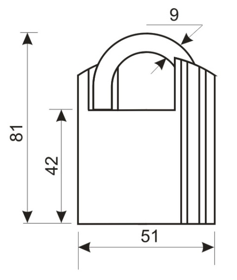 Аллюр  Замок навесной HA-501 (ВС2Ч-501)