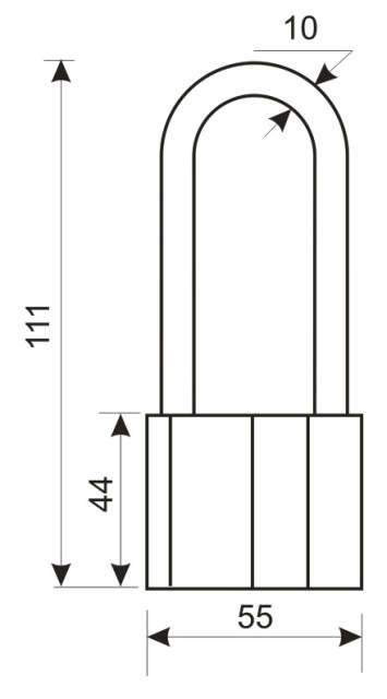 Аллюр  Замок навесной ВС2-27-01С (AL-760 L)