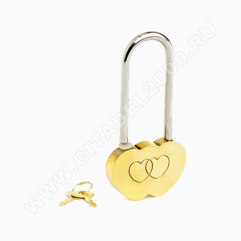 Аллюр Замок навесной сувенирный Сердечко 2 декоративных ключа Аллюр Замок навесной сувенирный Сердечко 2 декоративных ключа
