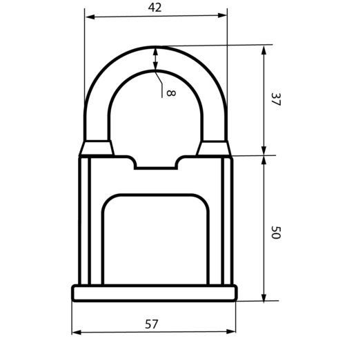 Авангард  Замок навесной ВС1К-60 ХАРД d9мм