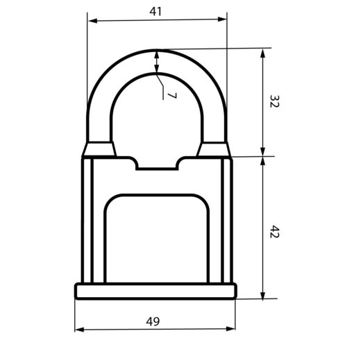 Авангард  Замок навесной ВС1К-50 ХАРД d8мм