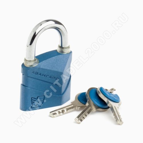 Авангард  Замок навесной ВС2Д-50 ДИСКО (синий) d8мм