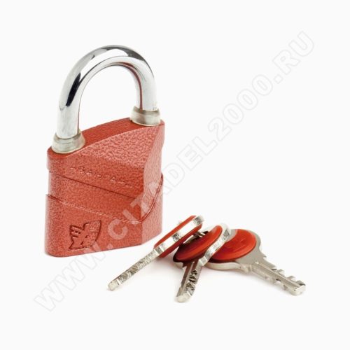 Авангард  Замок навесной ВС2Д-50 ДИСКО (красный) d8мм