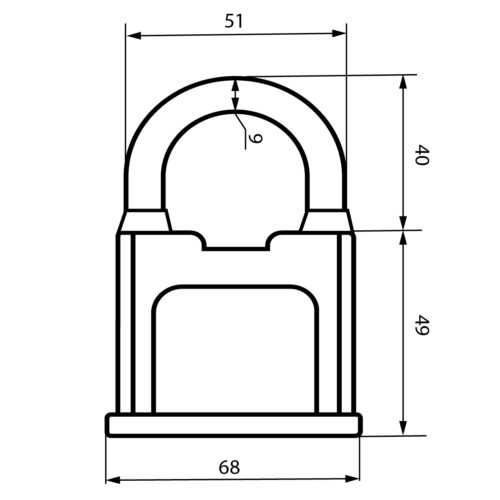 Авангард  Замок навесной ВС1К-70 ХАРД d10мм