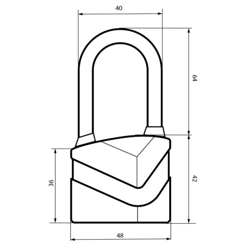 Авангард  Замок навесной ВС2Д-50 ДИСКО (бронза) d8мм