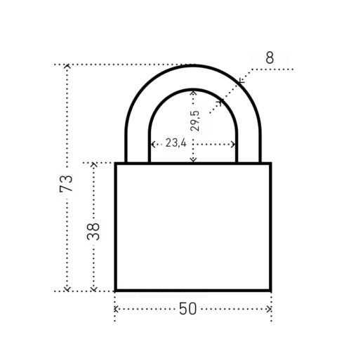 Аллюр  Замок навесной ВС2С-501