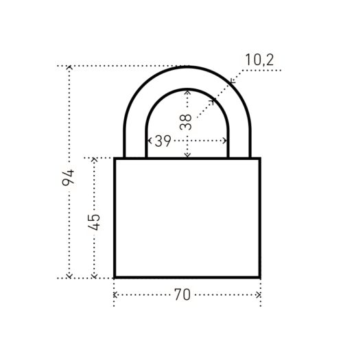 Аллюр  Замок навесной ВС2С-701