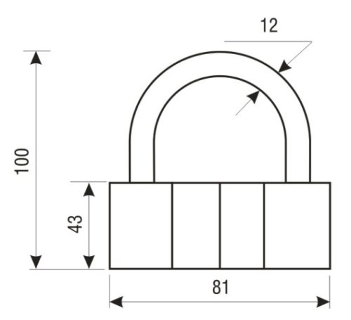 Аллюр  Замок навесной ВС2-21С