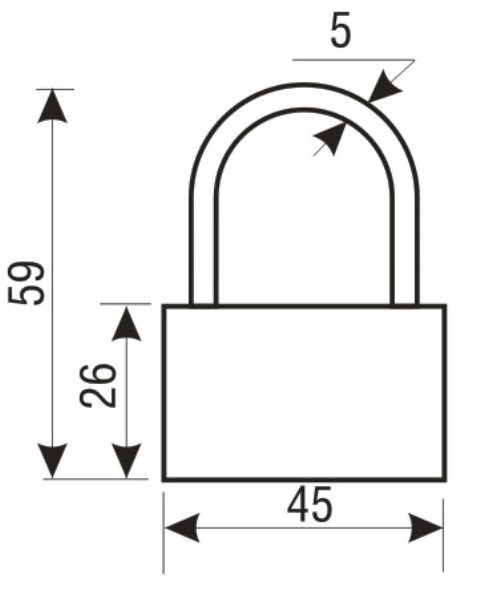 Аллюр  Замок навесной ВС1Л-350