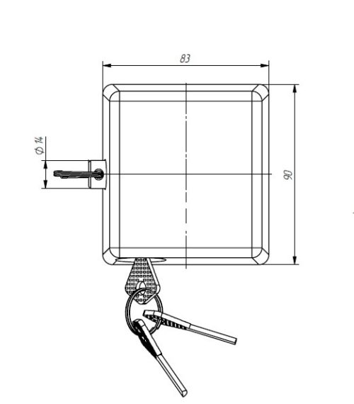 Замок навесной Зенит ВС2-10 (с одной секретностью) г.Димитровград