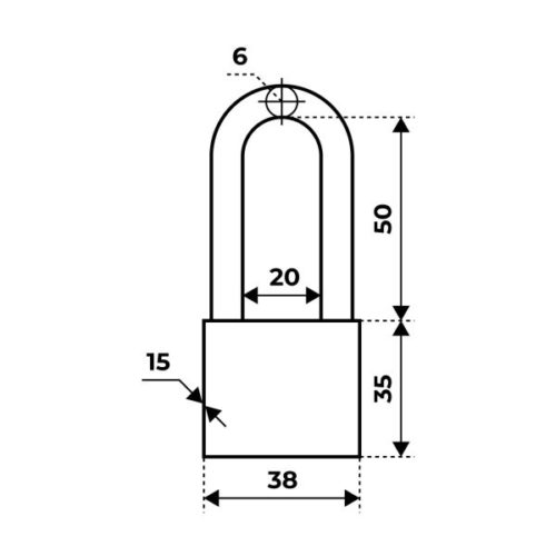 Аллюр  Замок навесной ВС1Ч-038Д EXTRA