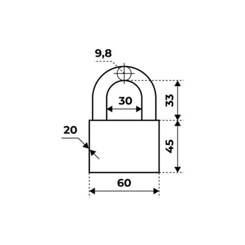 Аллюр  Замок навесной ВС1Ч-060 EXTRA