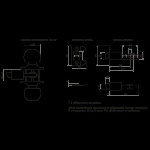 ISPARUS Защелка ЗШ-03 (золото) (фикс.)