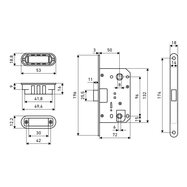 Аллюр Защёлка АРТ 5300-MC-WC CP (хром) B2B МАГНИТНАЯ пакет Аллюр Защёлка АРТ 5300-MC-WC CP (хром) B2B МАГНИТНАЯ пакет